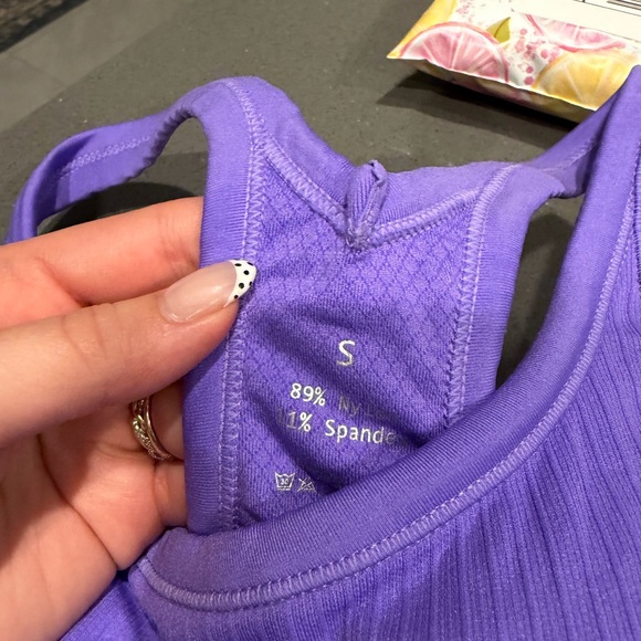 Women's Purple Racerback Tank Top - Picture 10 of 10